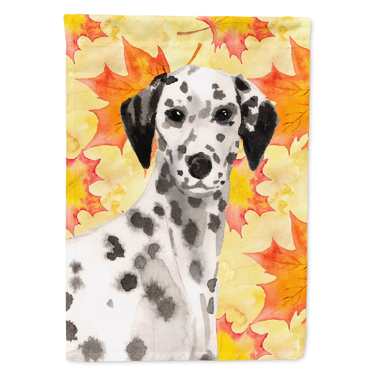BB9520GF Dalmatian Fall Flag Garden Size