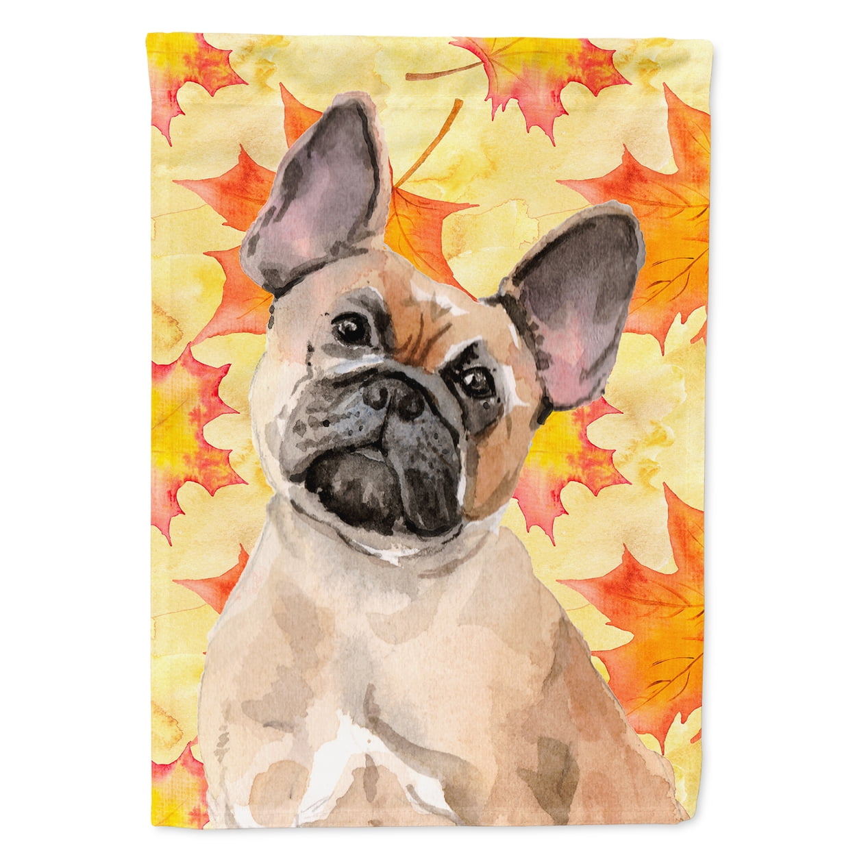 Fawn French Bulldog Fall Flag Garden Size