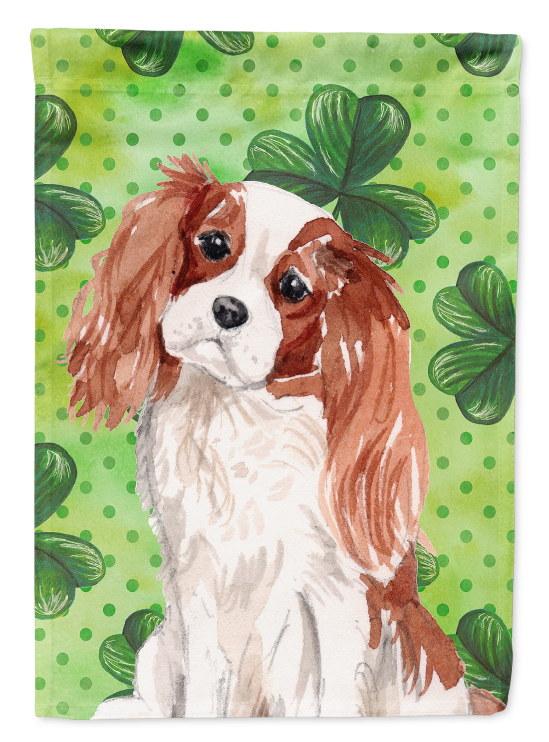 Blenheim Cavalier Spaniel St.Patricks Flag Garden Size