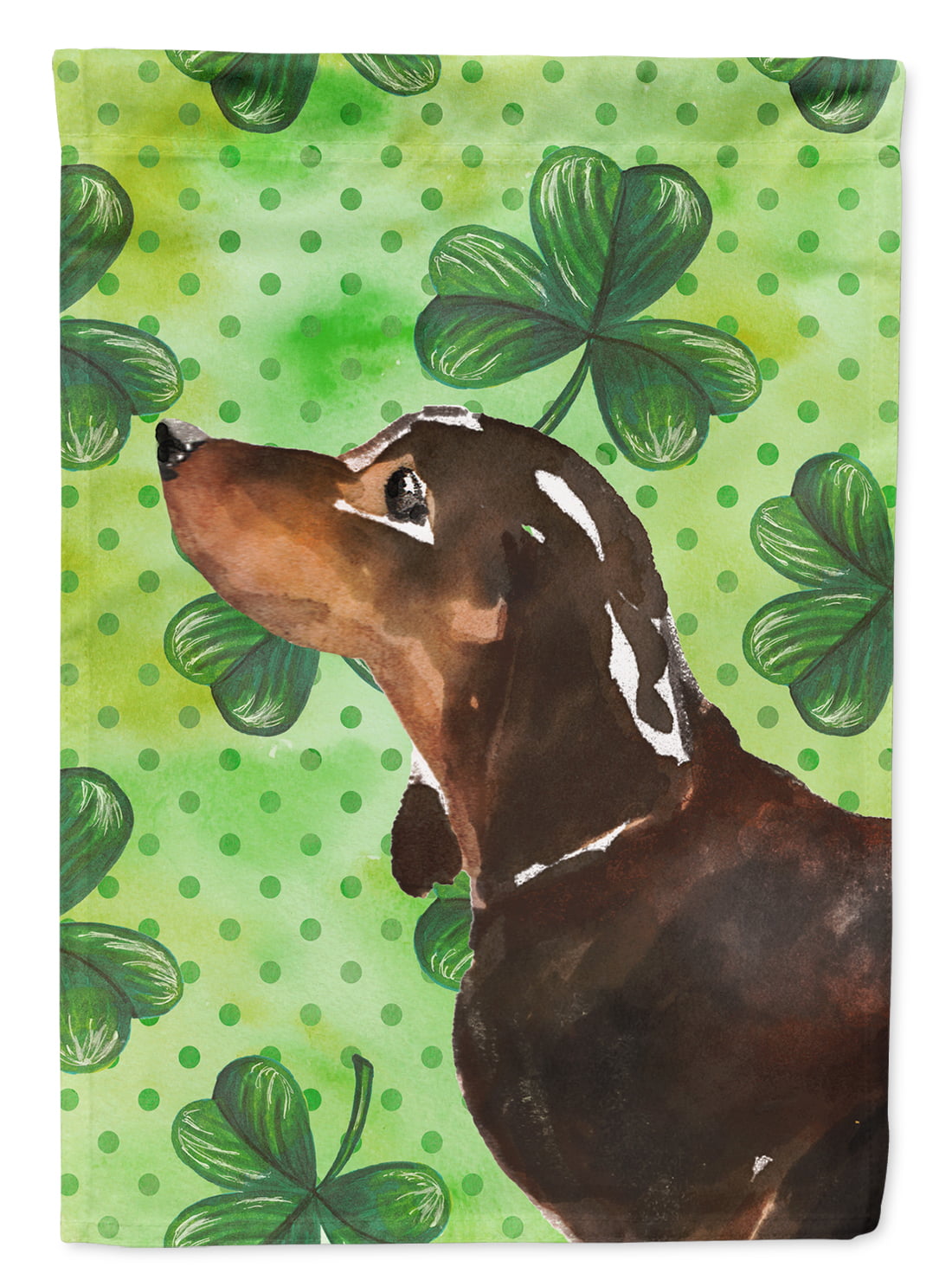 Black and Tan Dachshund St.Patricks Flag Garden Size