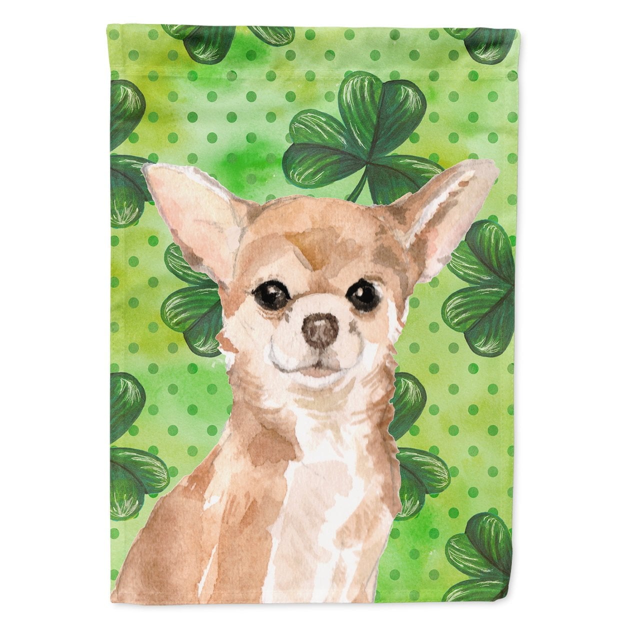 Chihuahua St.Patricks Flag Garden Size