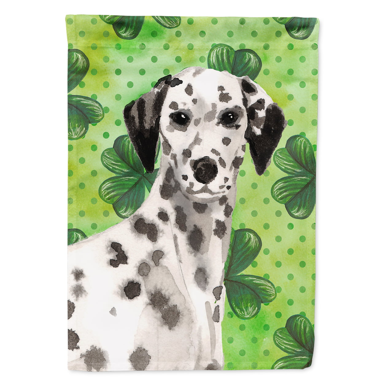 Dalmatian St.Patricks Flag Garden Size