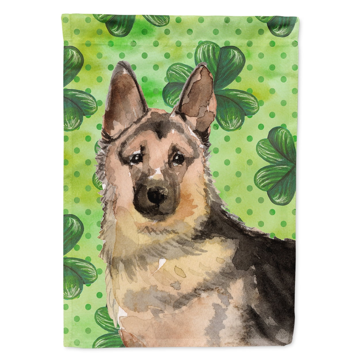 BB9558GF German Shepherd St.Patricks Flag Garden Size