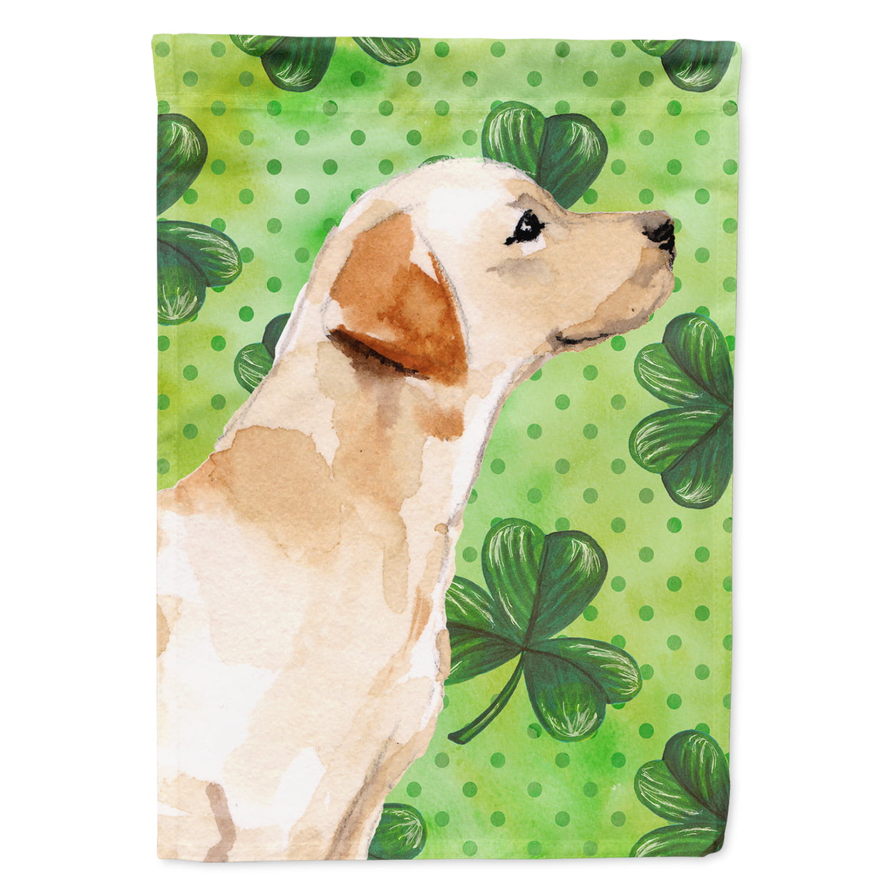 Yellow Labrador No.2 St.Patricks Flag Garden Size