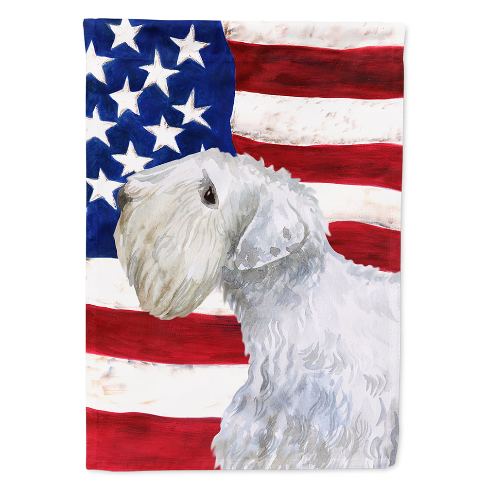 BB9684CHF Sealyham Terrier Patriotic Flag Canvas House Size