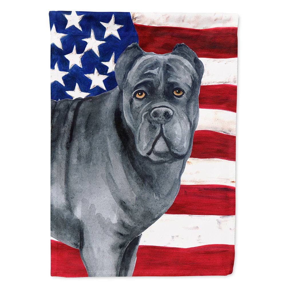 Cane Corso Patriotic Flag Canvas House Size