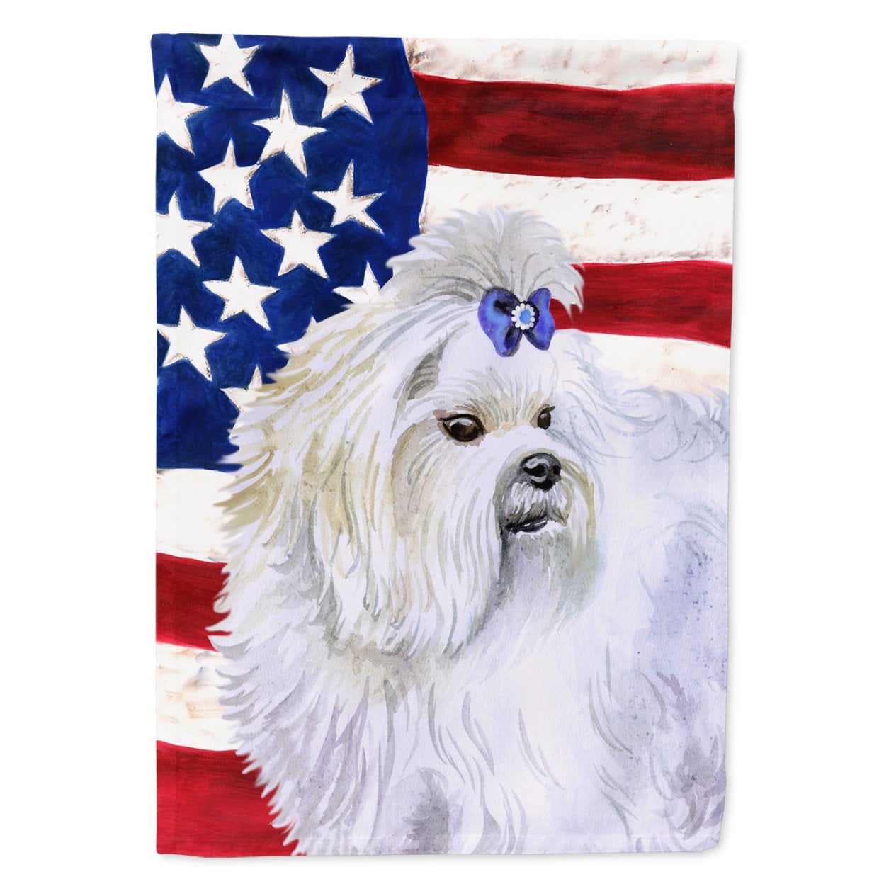 Maltese Patriotic Flag Garden Size