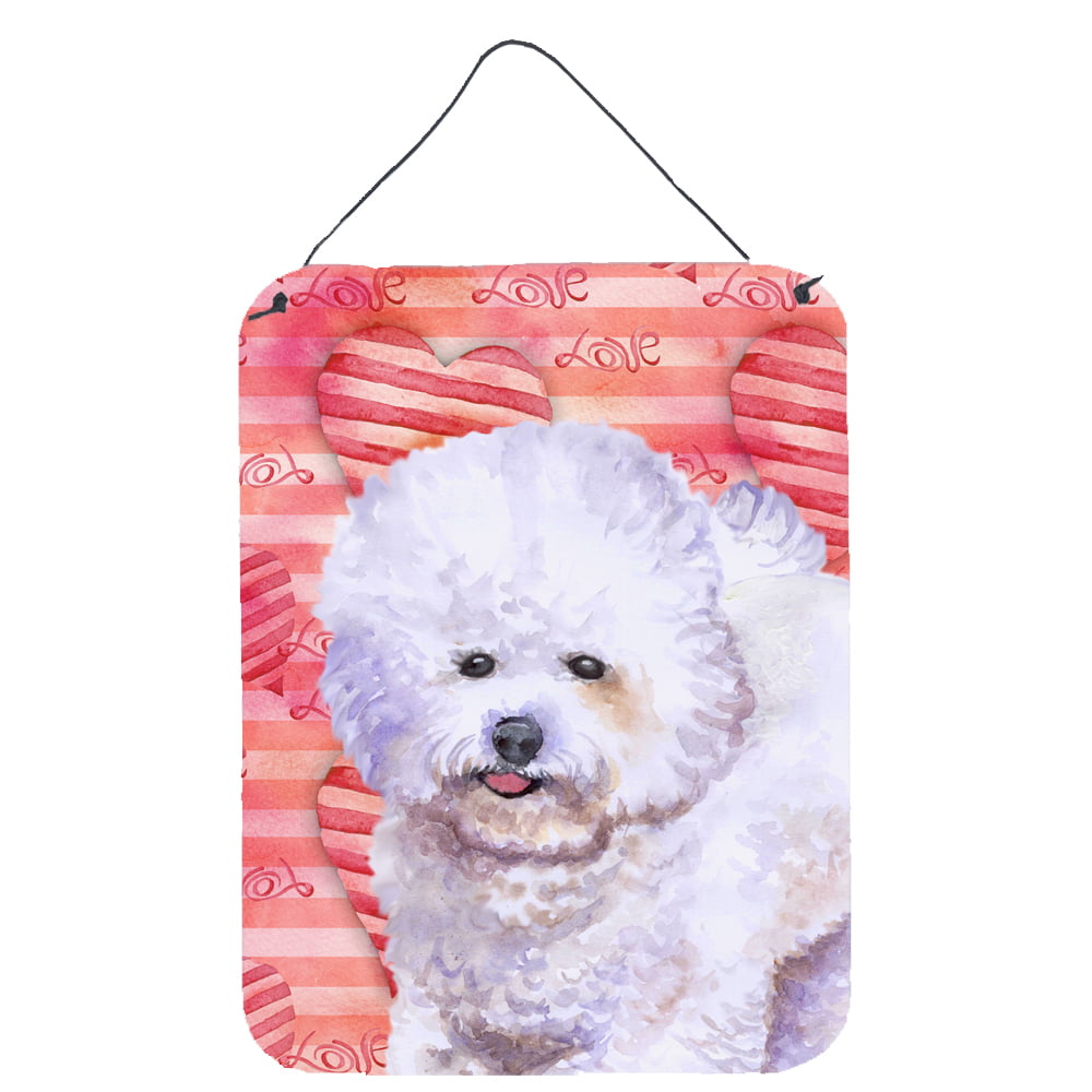 Picture of Carolines Treasures BB9735DS1216 Bichon Frise Love Wall or Door Hanging Prints