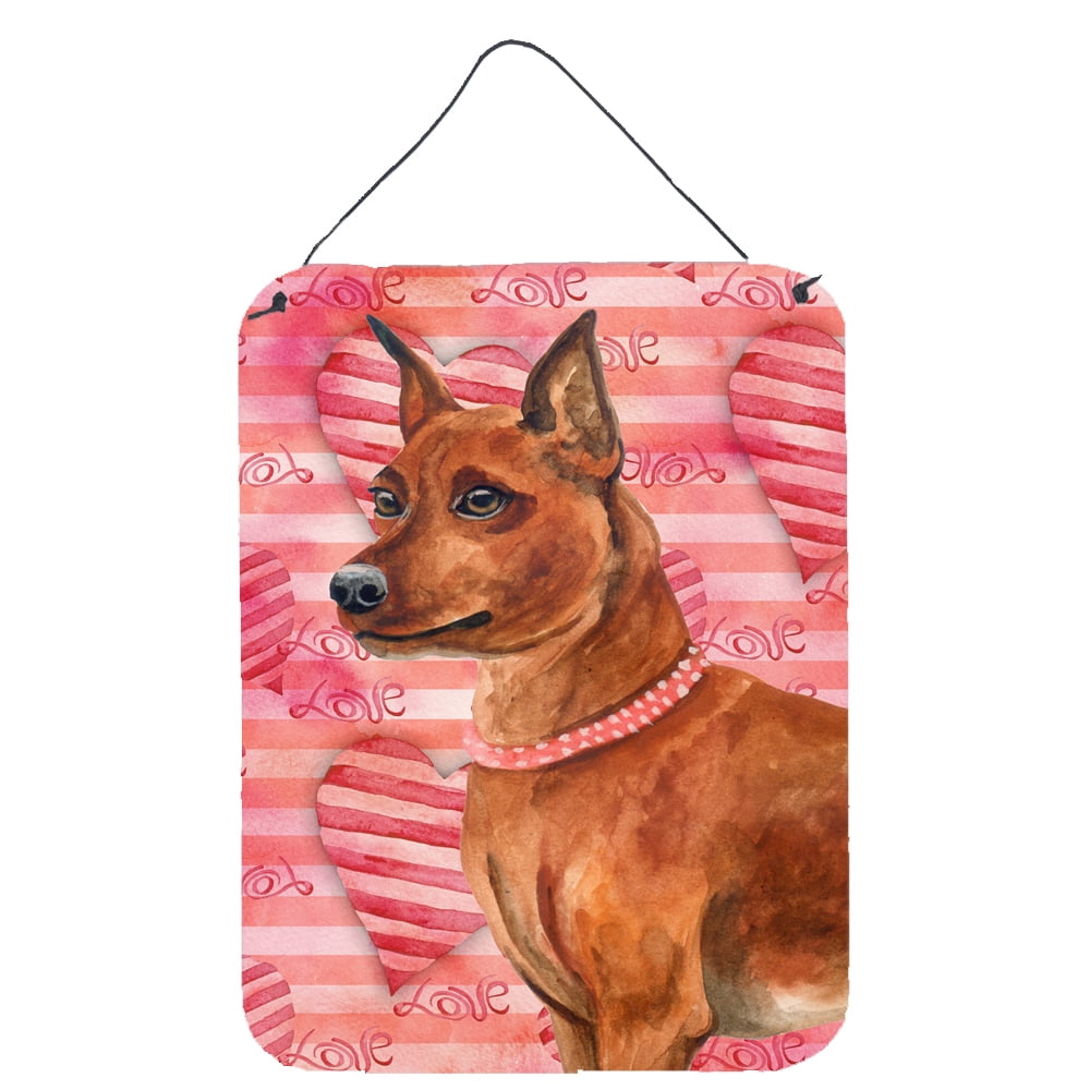 BB9743DS1216 Miniature Pinscher Love Wall or Door Hanging Prints