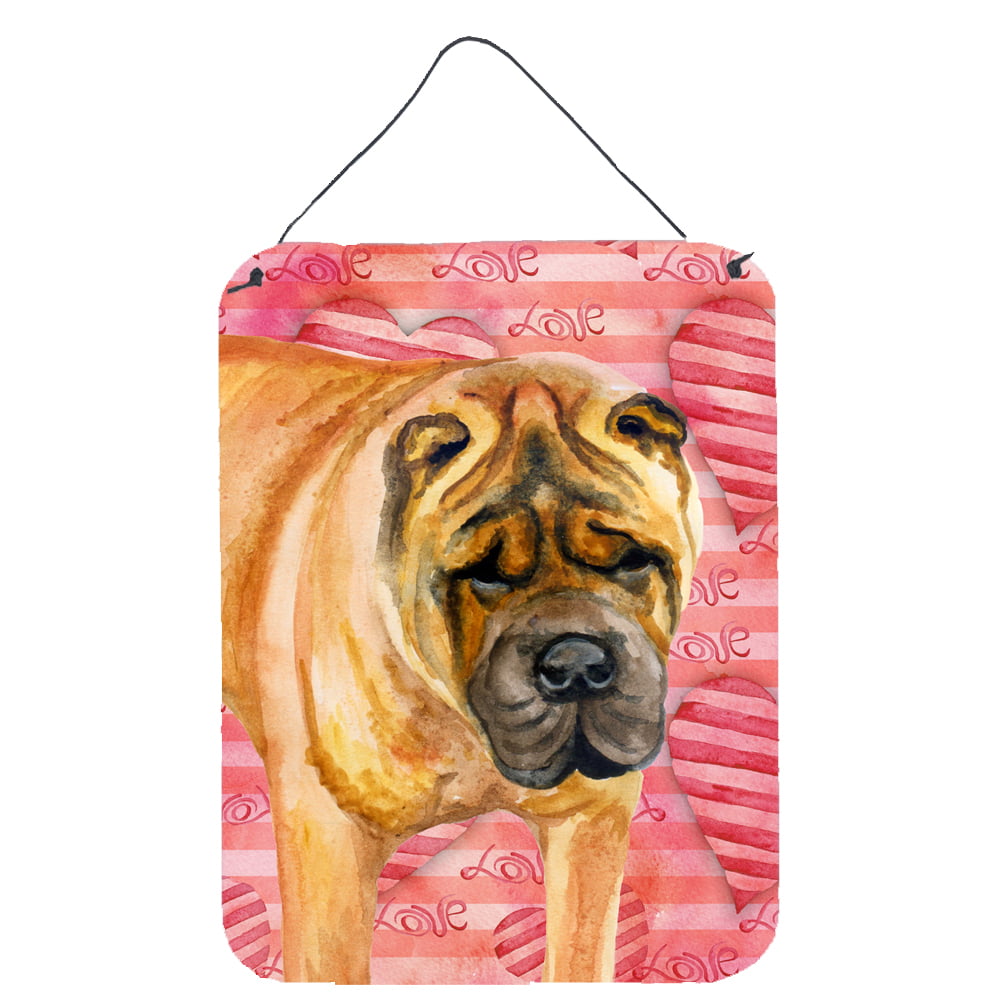 BB9748DS1216 Shar Pei Love Wall or Door Hanging Prints