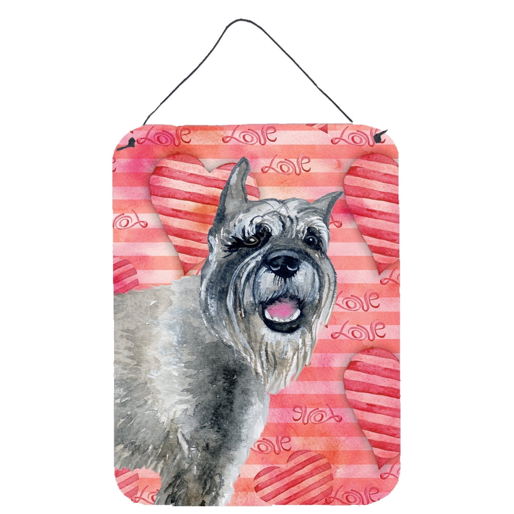 Picture of Carolines Treasures BB9749DS1216 Schnauzer Love Wall or Door Hanging Prints
