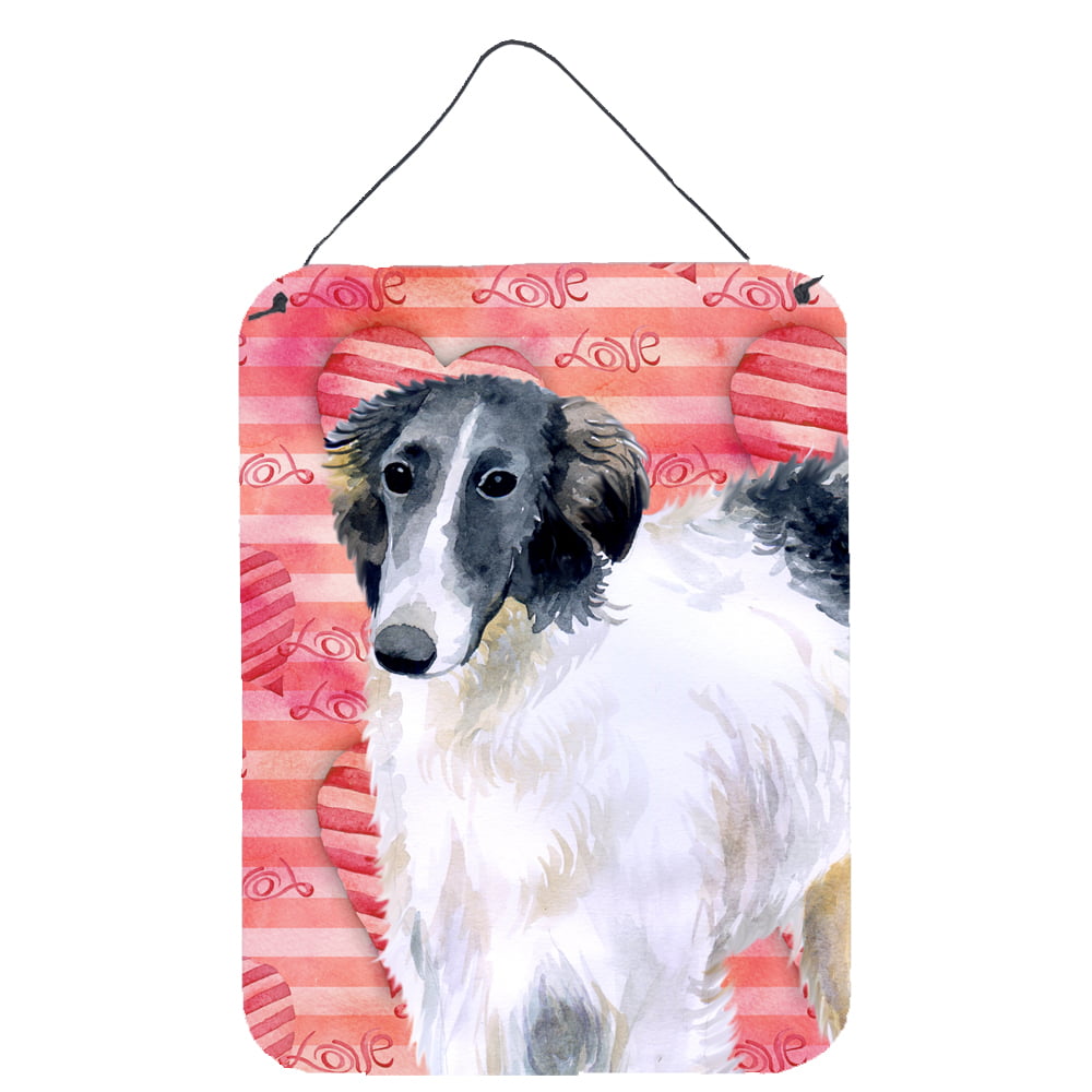 Picture of Carolines Treasures BB9759DS1216 Borzoi Love Wall or Door Hanging Prints
