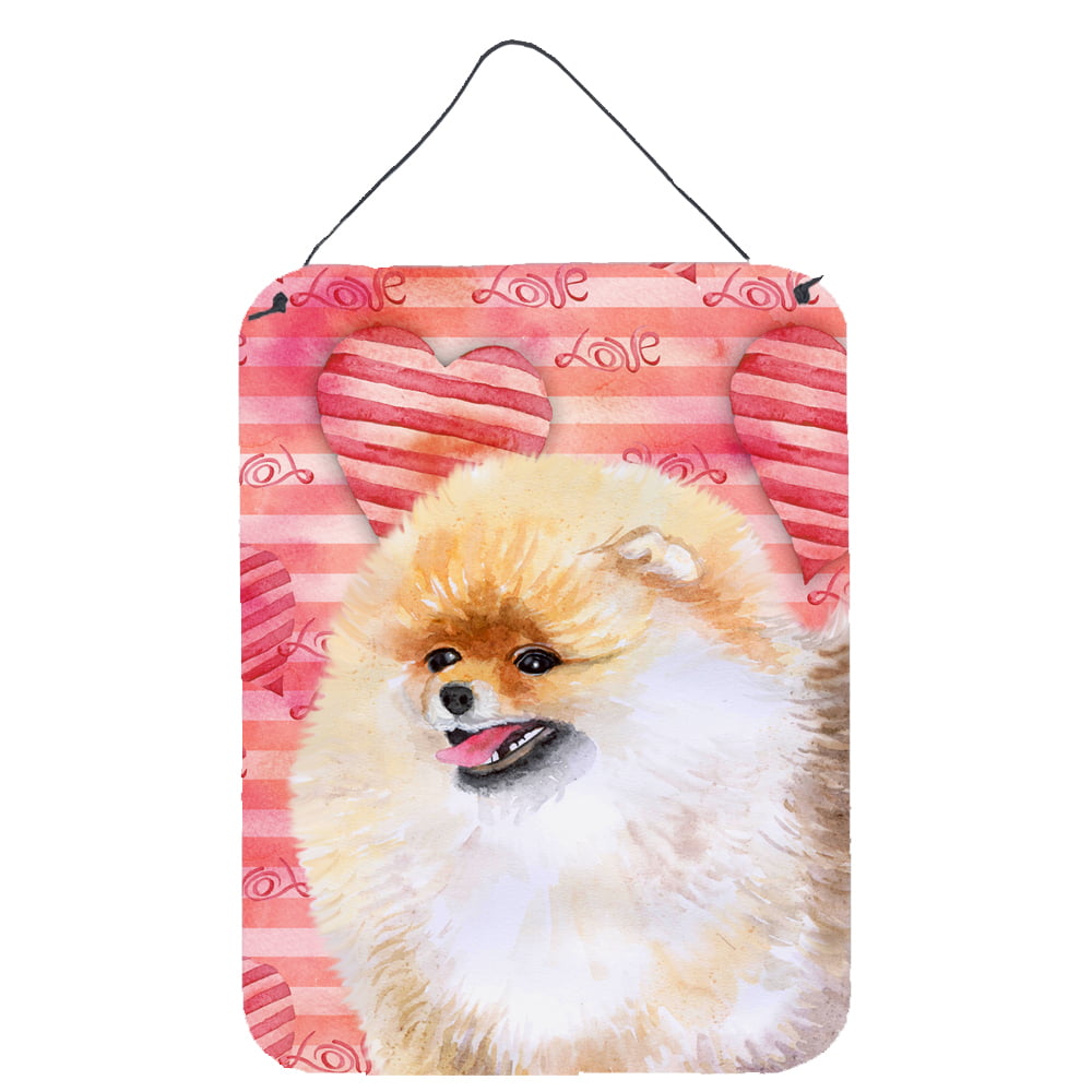 Picture of Carolines Treasures BB9769DS1216 Pomeranian Love Wall or Door Hanging Prints