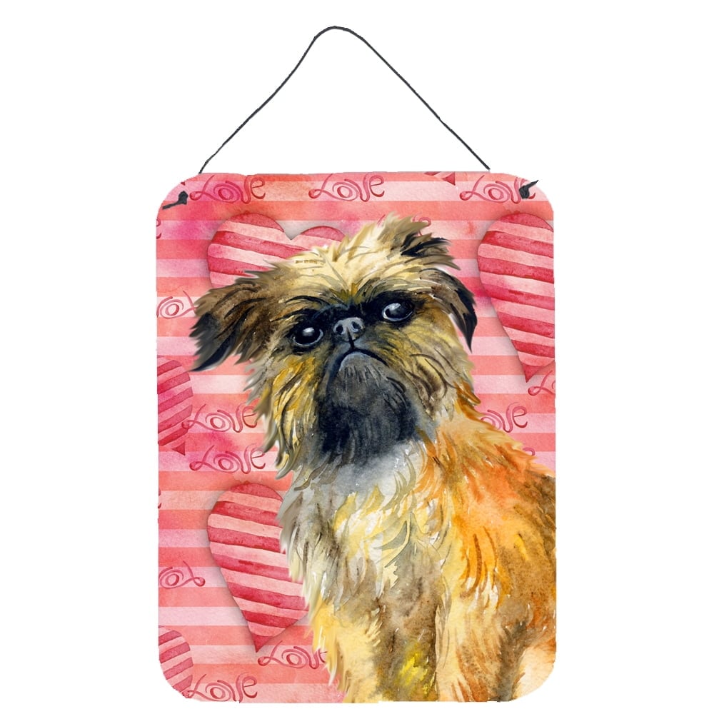 Picture of Carolines Treasures BB9774DS1216 Brussels Griffon Love Wall or Door Hanging Prints