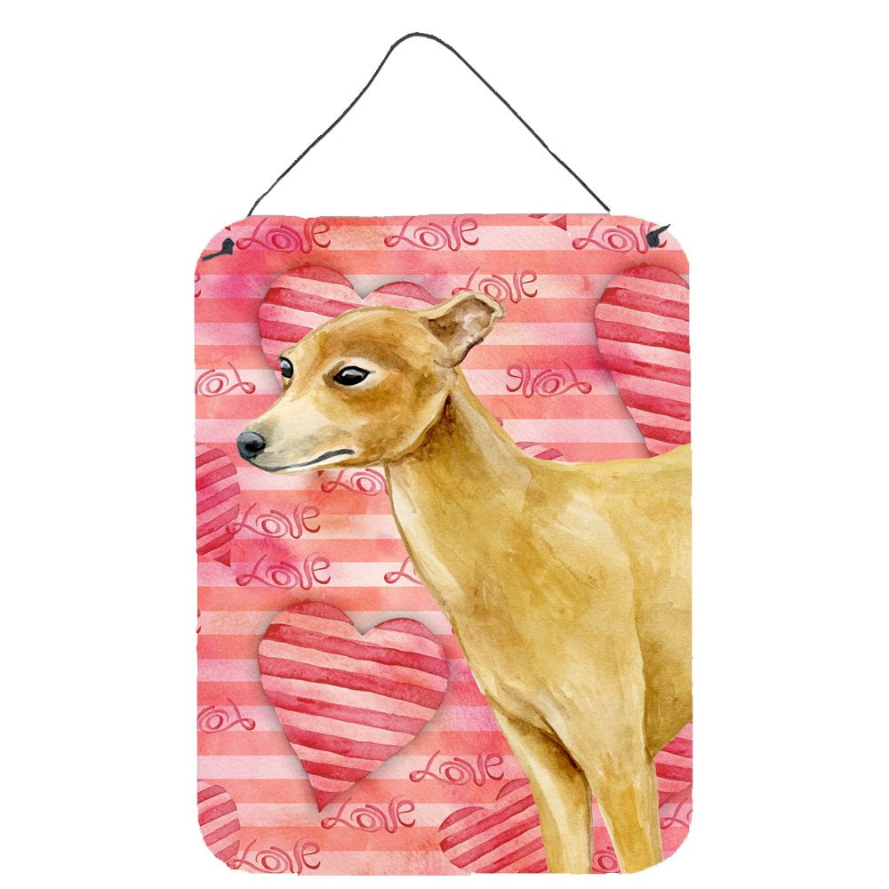 Picture of Carolines Treasures BB9785DS1216 Italian Greyhound Love Wall or Door Hanging Prints