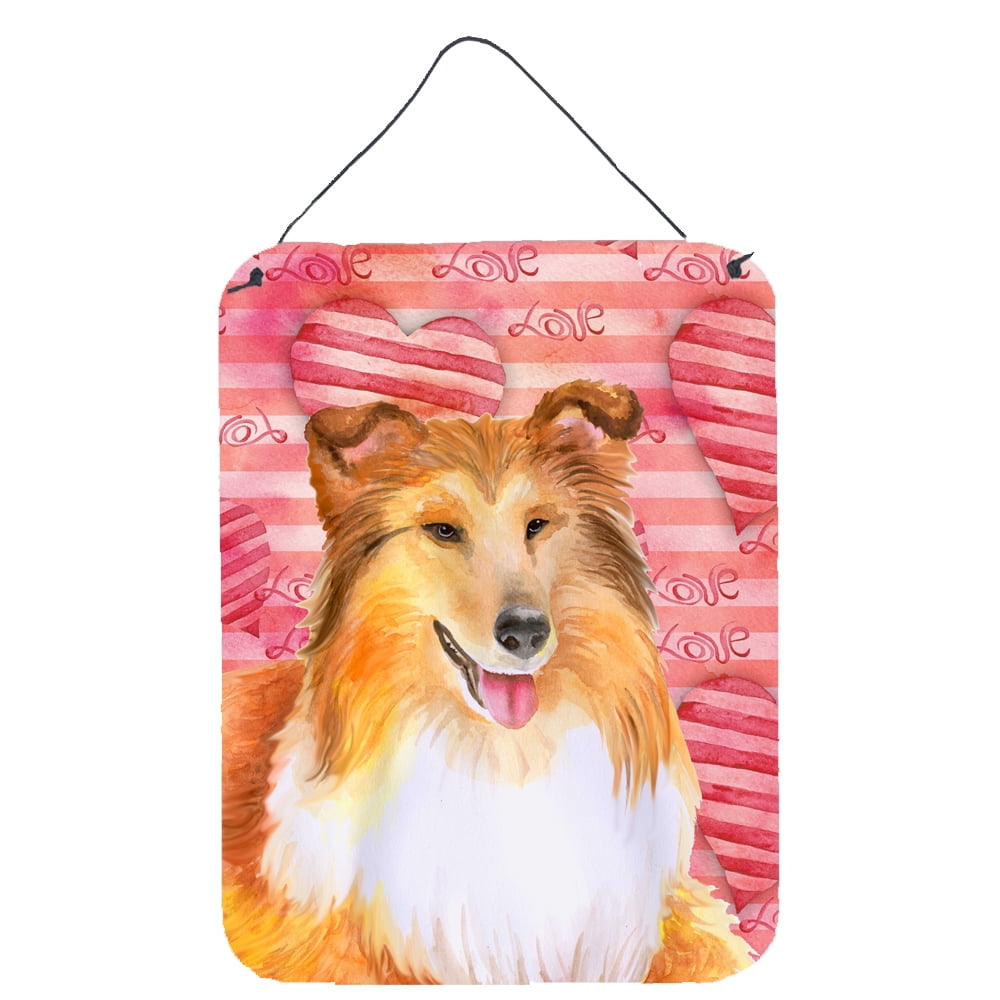 Picture of Carolines Treasures BB9807DS1216 Sheltie Love Wall or Door Hanging Prints