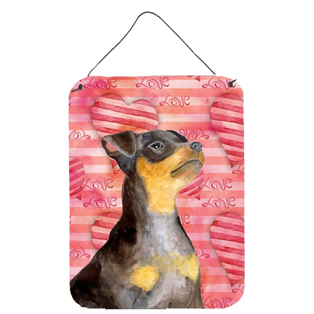 Miniature Pinscher No.2 Love Wall or Door Hanging Prints