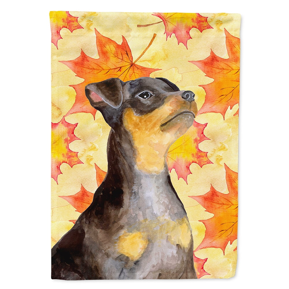 Miniature Pinscher No.2 Fall Flag Garden Size