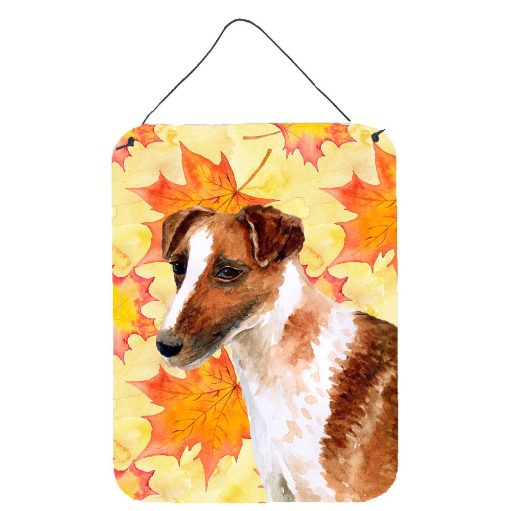 Smooth Fox Terrier Fall Wall or Door Hanging Prints