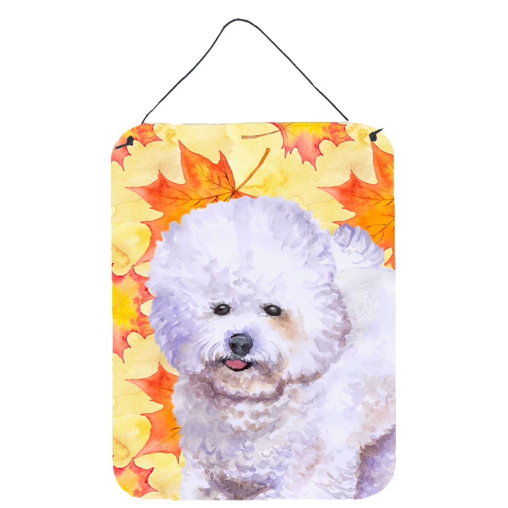 Bichon Frise Fall Wall or Door Hanging Prints