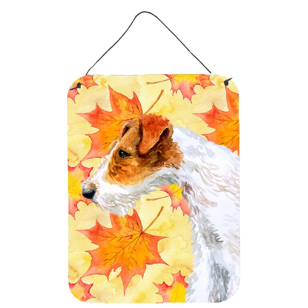 Fox Terrier Fall Wall or Door Hanging Prints
