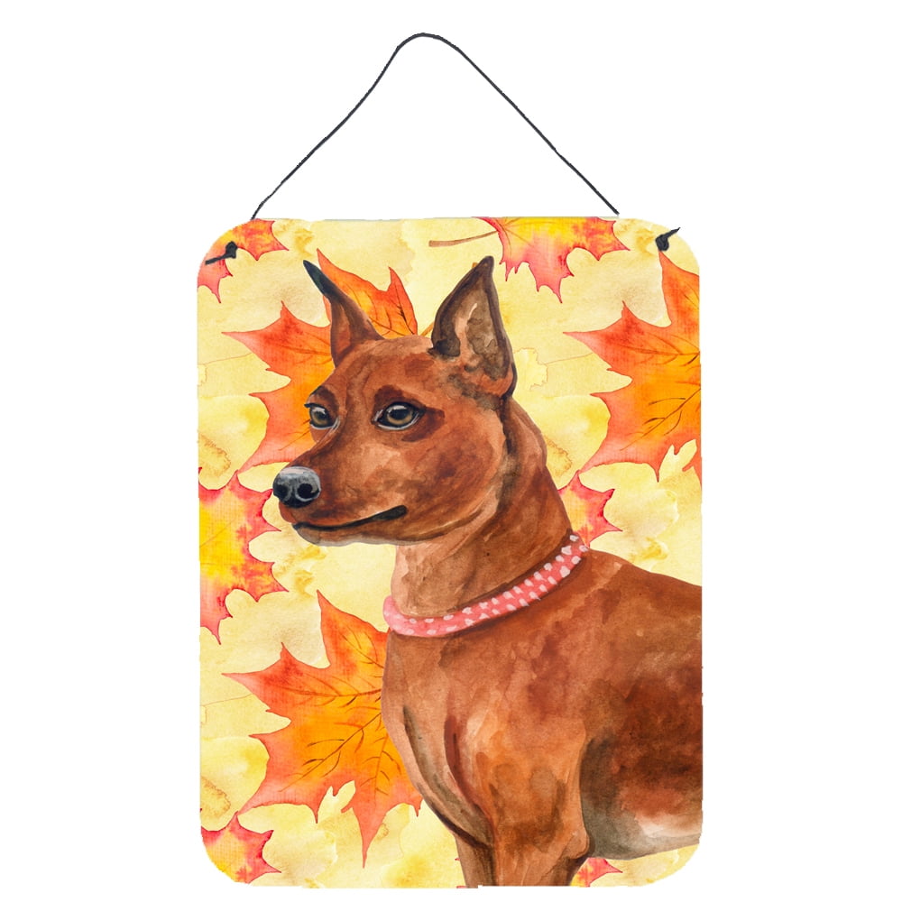 Miniature Pinscher Fall Wall or Door Hanging Prints