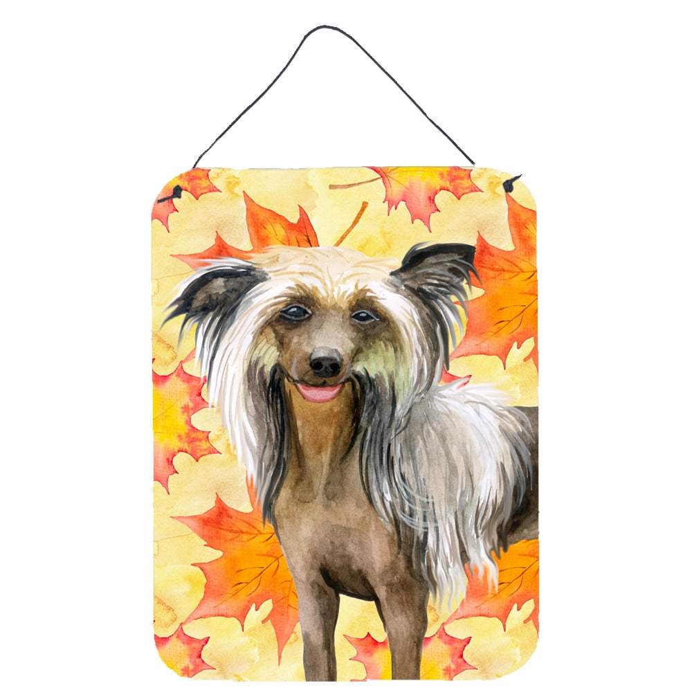 Chinese Crested Fall Wall or Door Hanging Prints