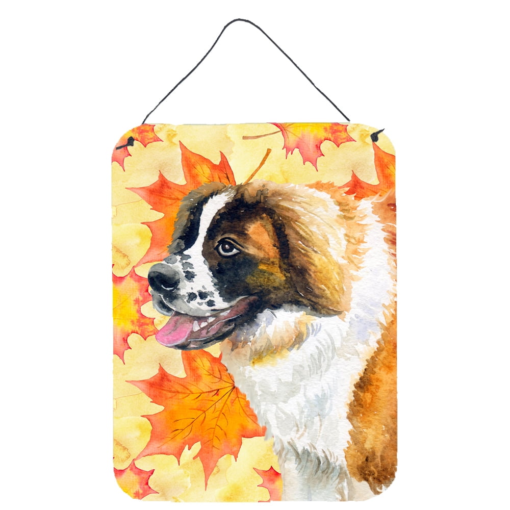 Saint Bernard Fall Wall or Door Hanging Prints