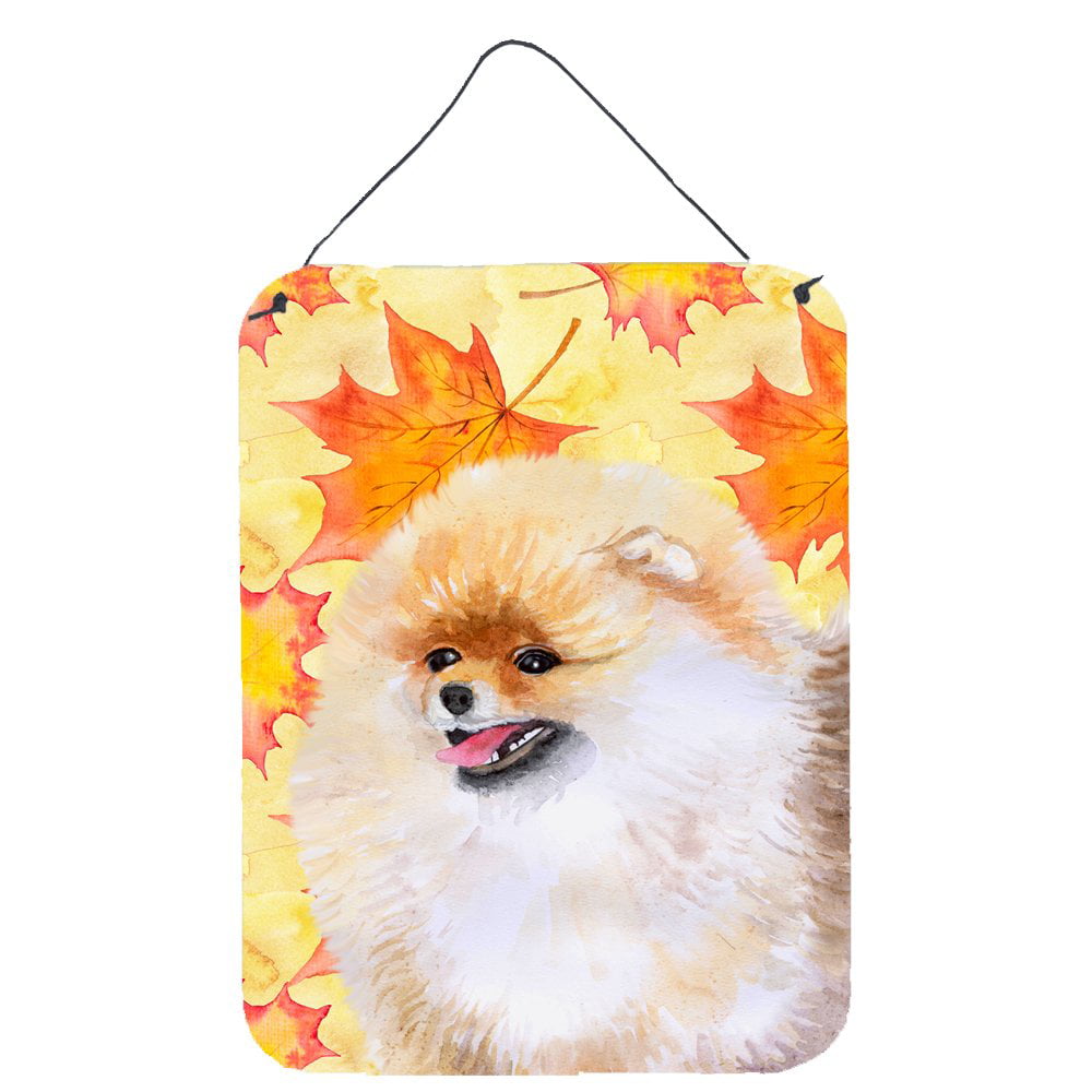 Pomeranian Fall Wall or Door Hanging Prints