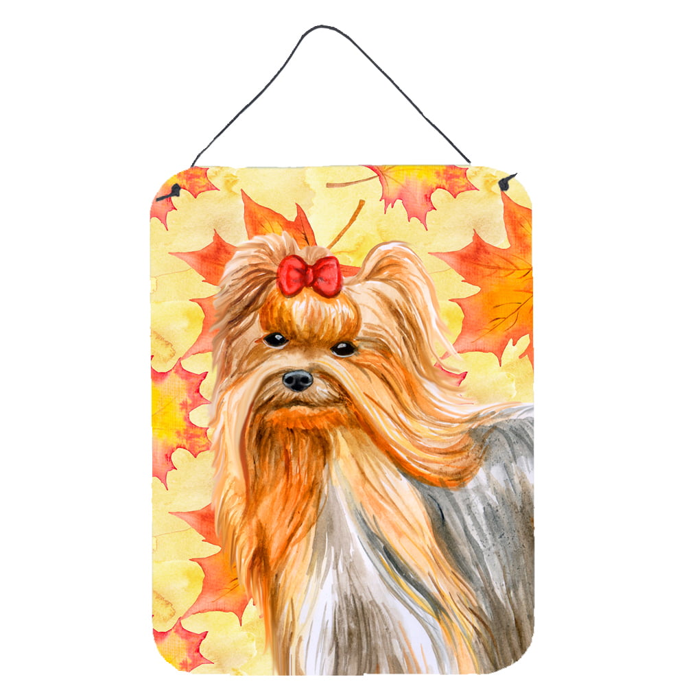 Yorkshire Terrier Fall Wall or Door Hanging Prints