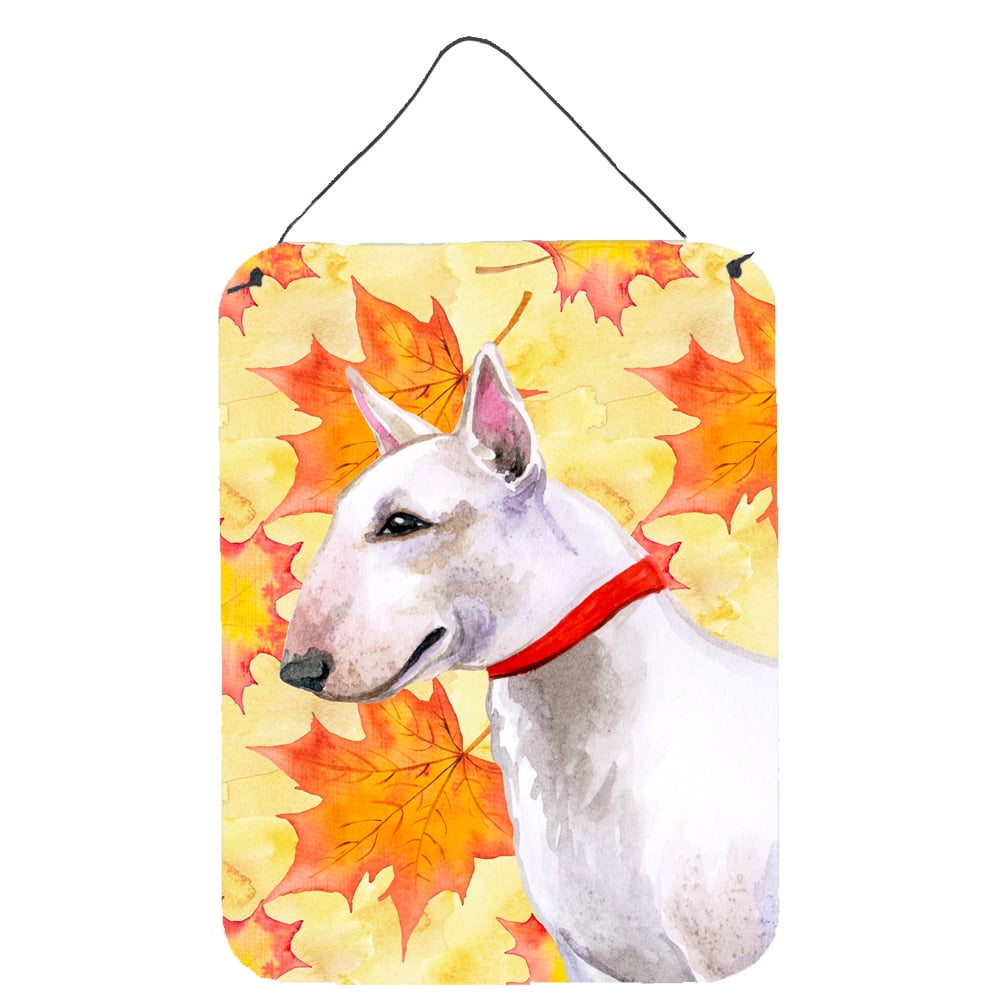 Bull Terrier Fall Wall or Door Hanging Prints