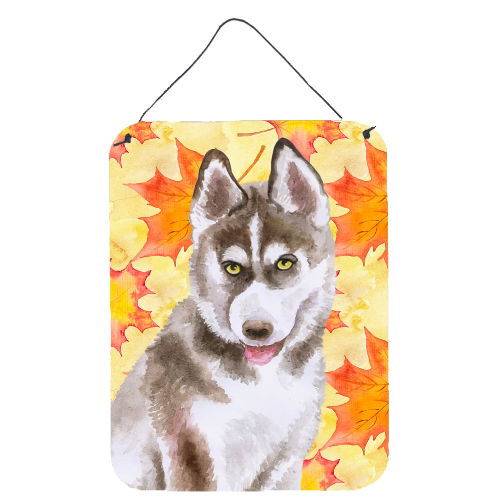 Siberian Husky Grey Fall Wall or Door Hanging Prints