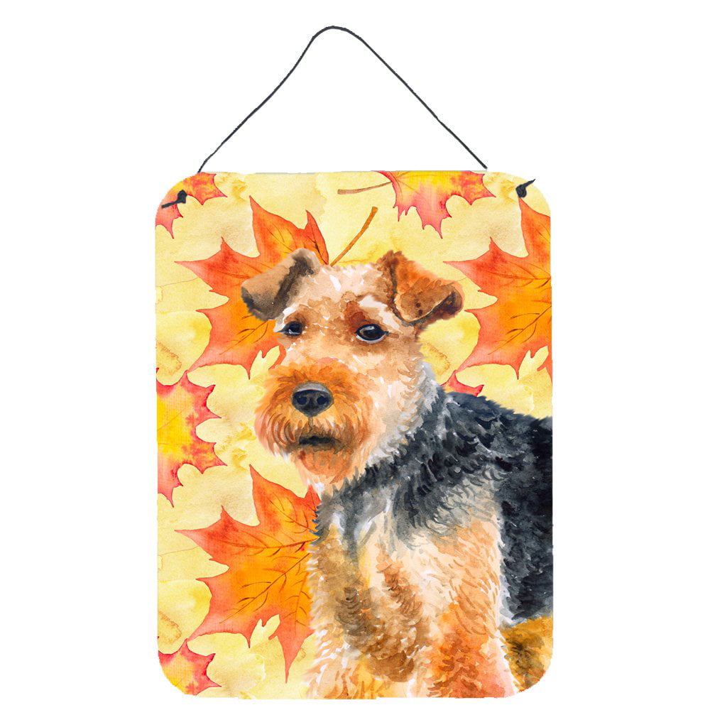 Welsh Terrier Fall Wall or Door Hanging Prints