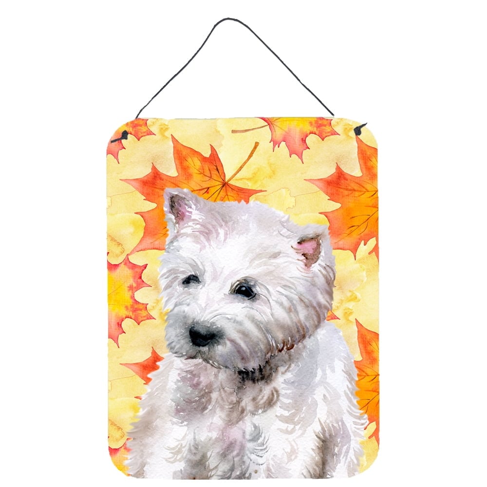 BB9962DS1216 Westie Fall Wall or Door Hanging Prints