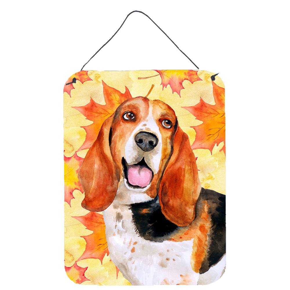 Basset Hound Fall Wall or Door Hanging Prints