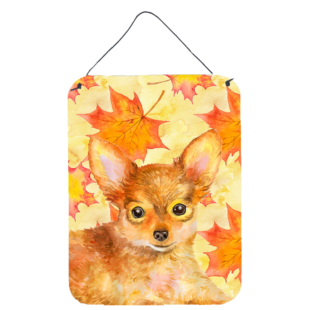 Toy Terrier Fall Wall or Door Hanging Prints