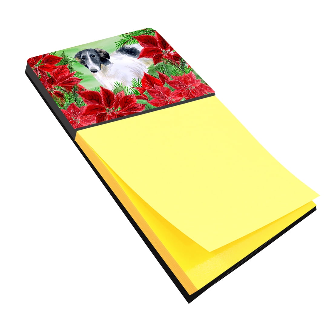 CK1320SN Borzoi Poinsettas Sticky Note Holder