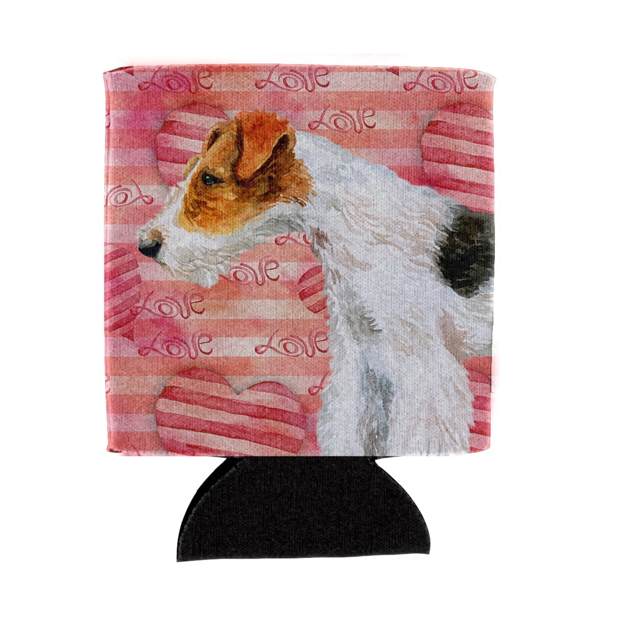 BB9737CC Fox Terrier Love Can or Bottle Hugger