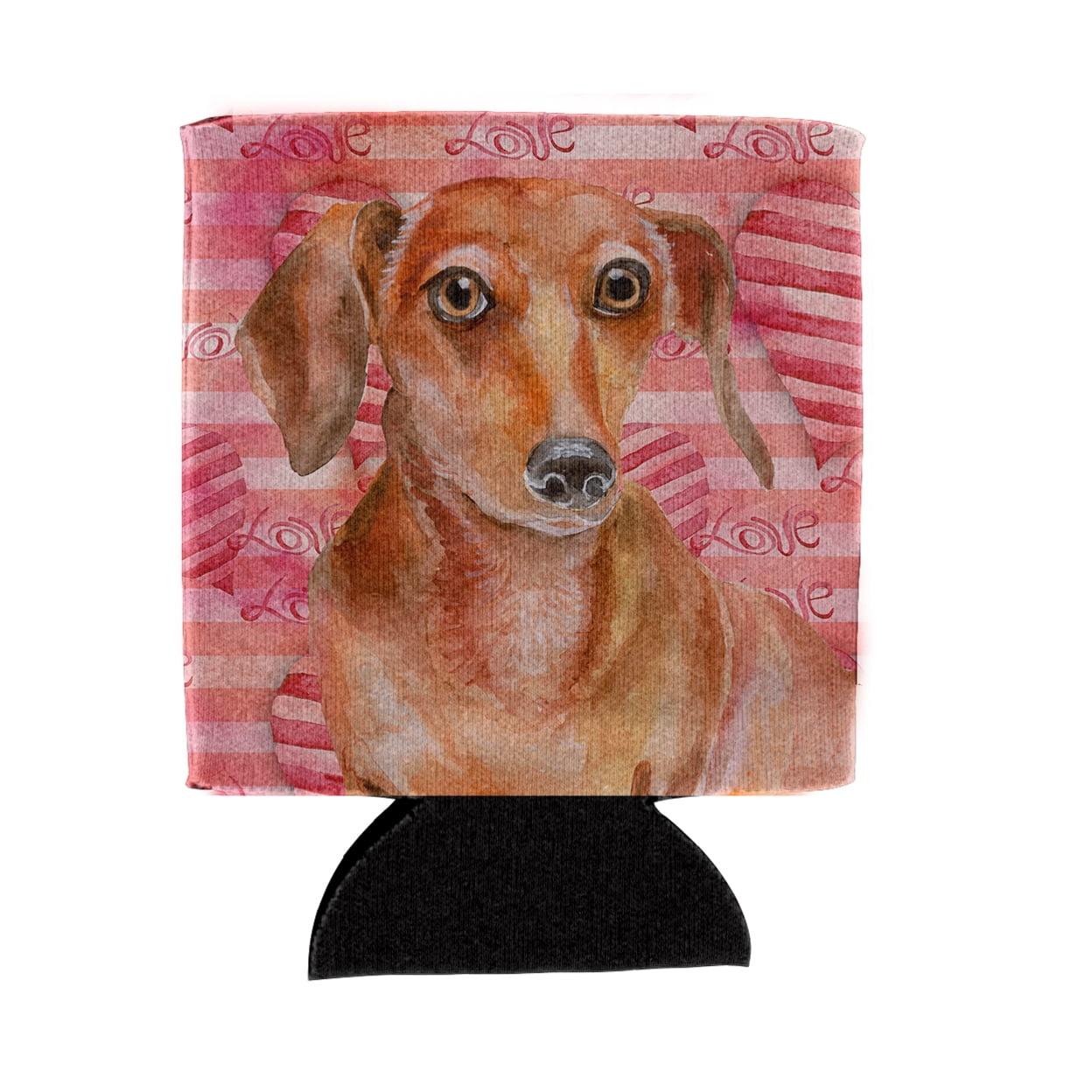 Red Dachshund Love Can or Bottle Hugger