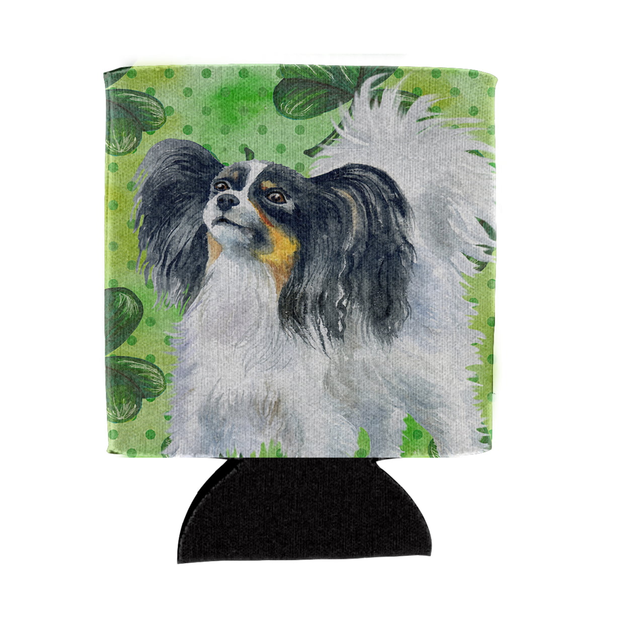 BB9831CC Papillon St.Patricks Can or Bottle Hugger