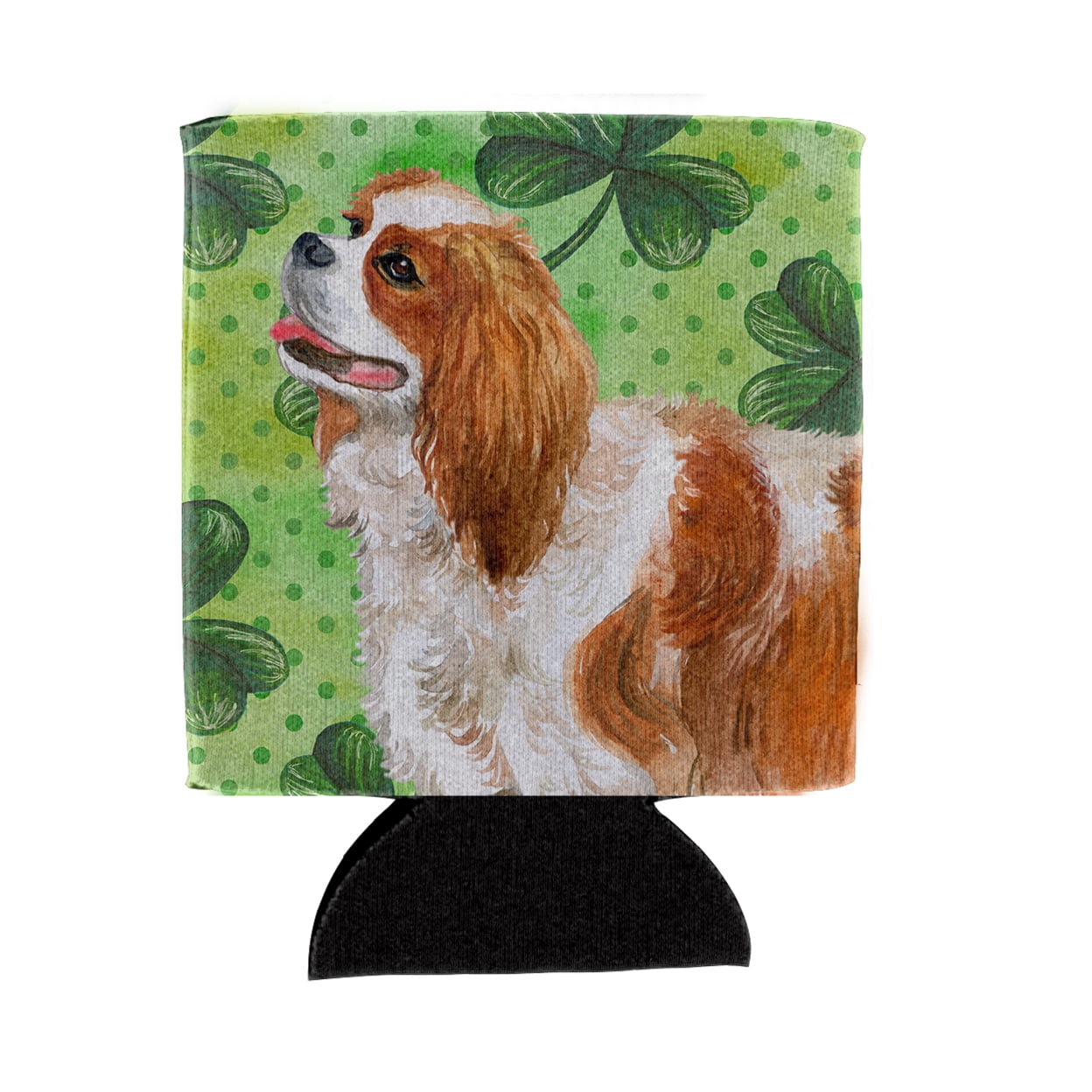 BB9837CC Cavalier Spaniel St.Patricks Can or Bottle Hugger