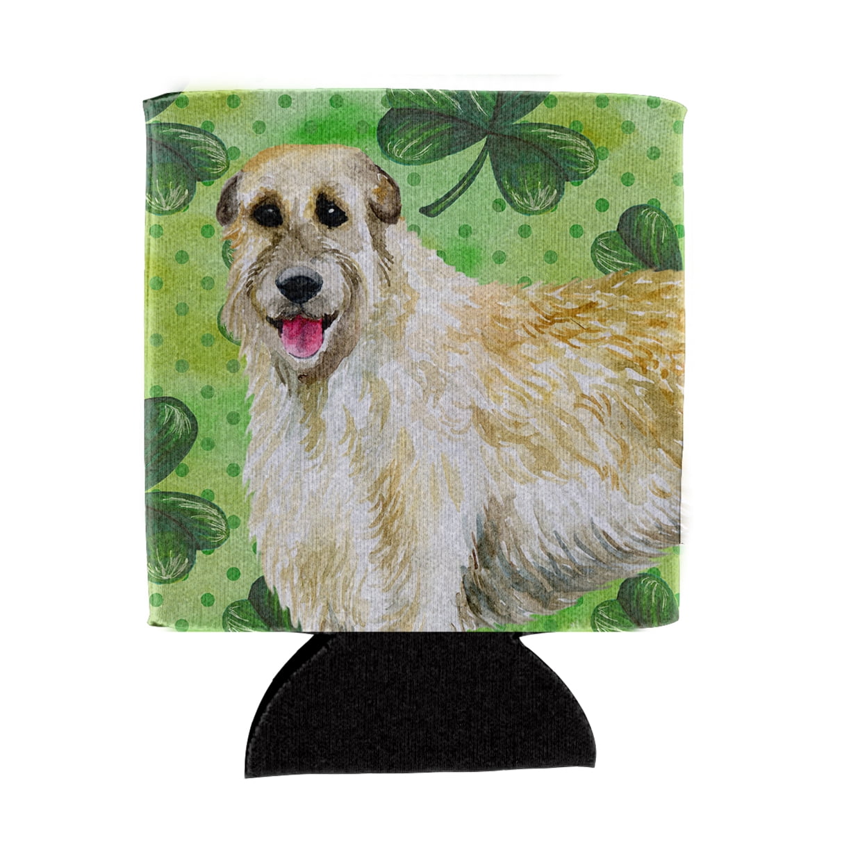 BB9844CC Irish Wolfhound St.Patricks Can or Bottle Hugger