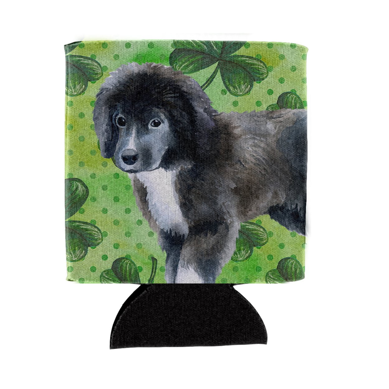 BB9873CC Newfoundland Puppy St.Patricks Can or Bottle Hugger