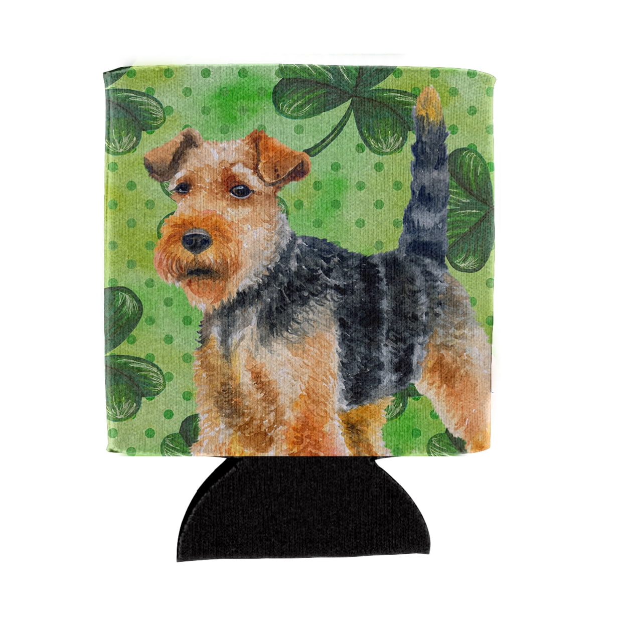 BB9874CC Welsh Terrier St.Patricks Can or Bottle Hugger