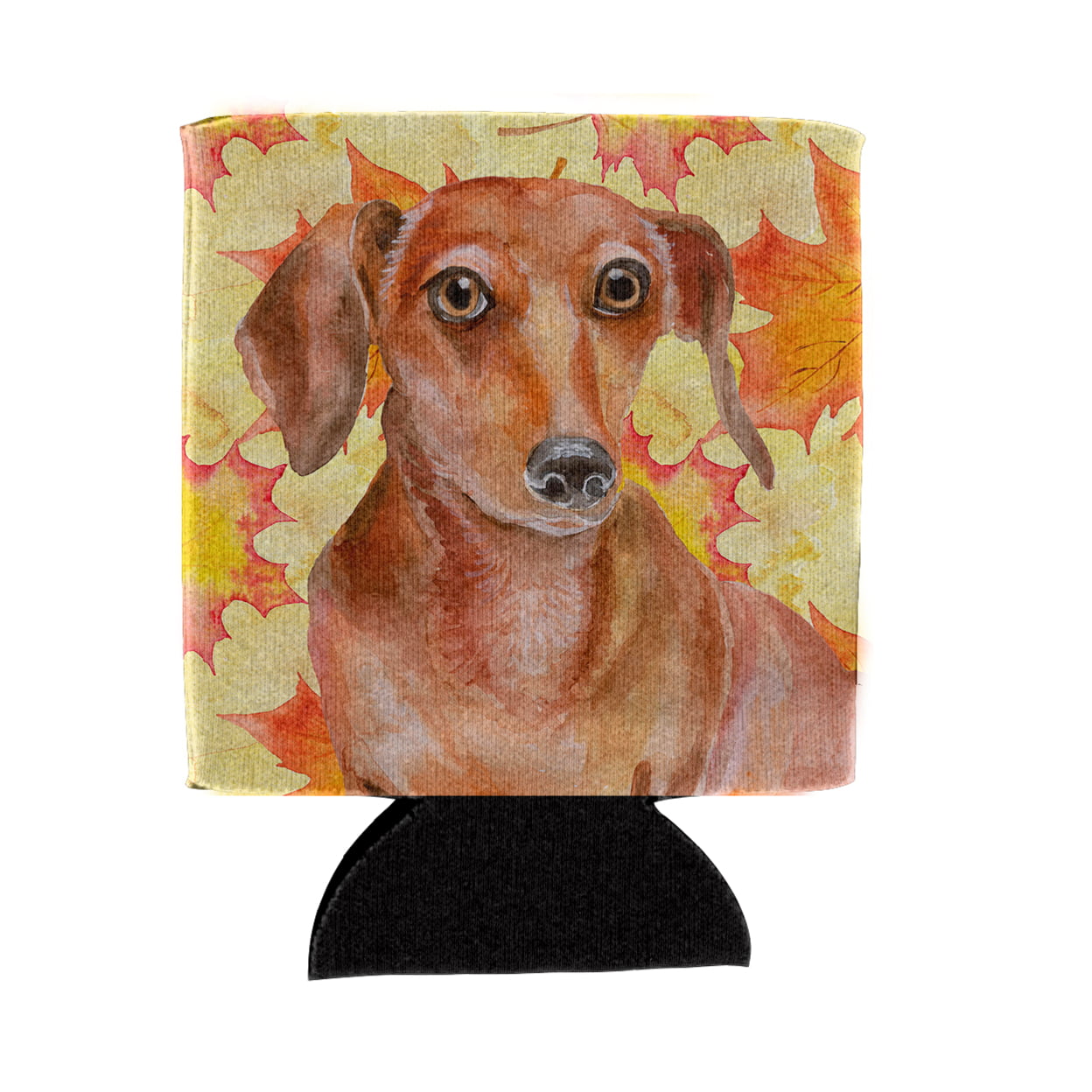Red Dachshund Fall Can or Bottle Hugger