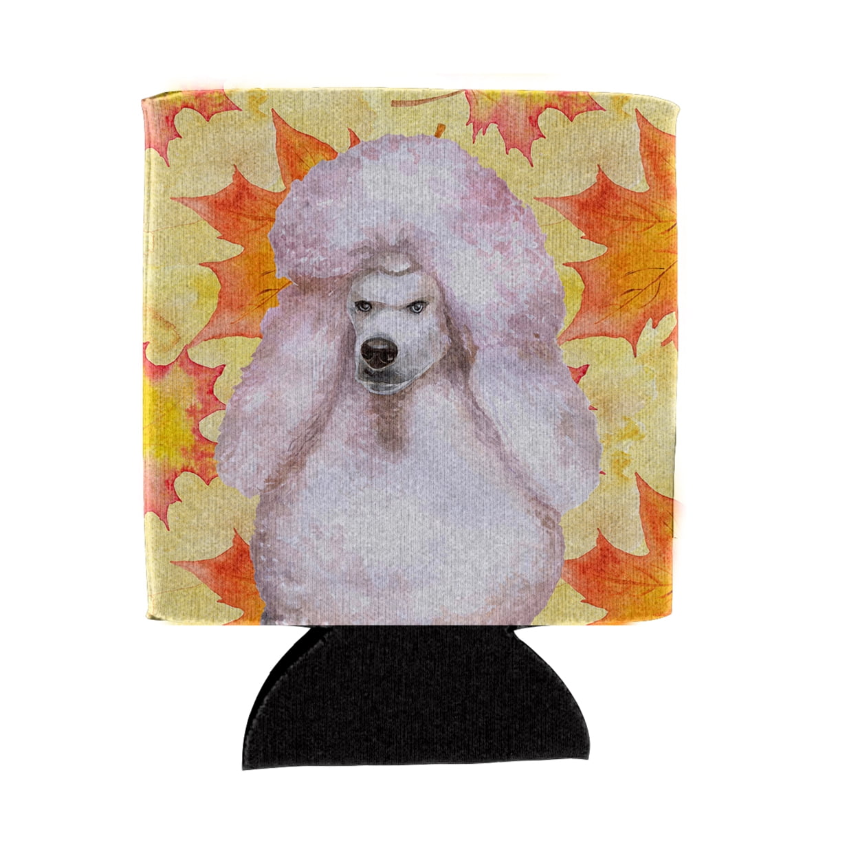 BB9978CC White Standard Poodle Fall Can or Bottle Hugger