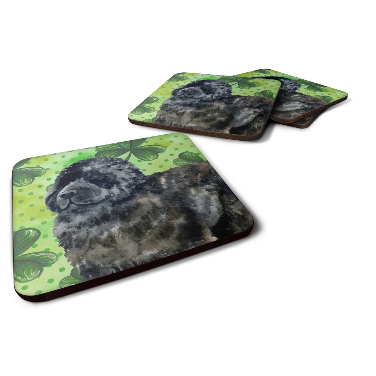 Newfoundland St.Patricks Foam Coaster, 3.5 x 3.5 in. - Set of 4
