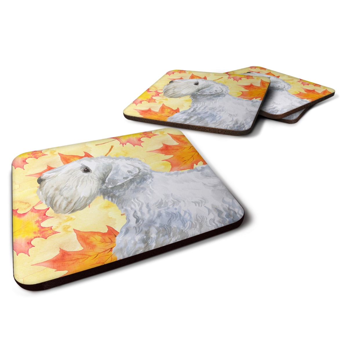 Sealyham Terrier Fall Foam Coaster, 3.5 x 3.5 in. - Set of 4