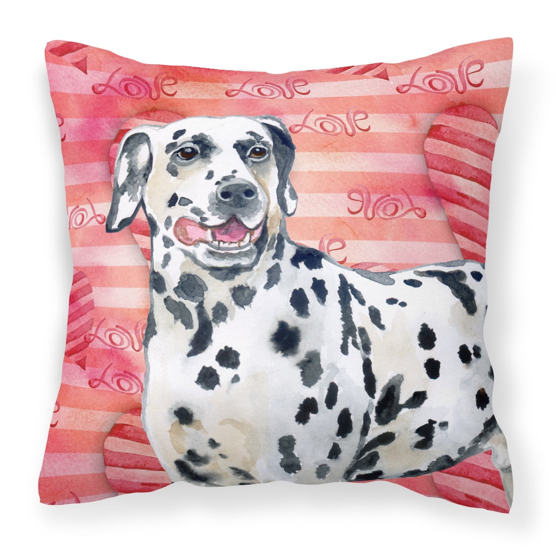 Dalmatian Love Fabric Decorative Pillow