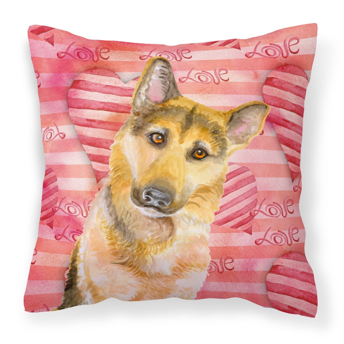 German Shepherd No.2 Love Fabric Decorative Pillow